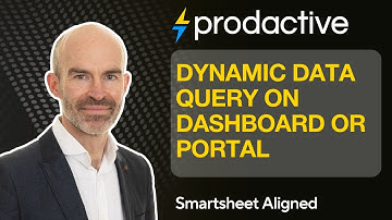 Smartsheet demo for dynamic data query on dashboard or portal