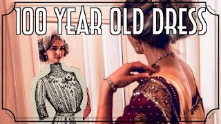 Unboxing a 100 Year Old Dress ❊ 19101915 Embroidered Lace Gown ❊ Antique Edwardian Dream Dress