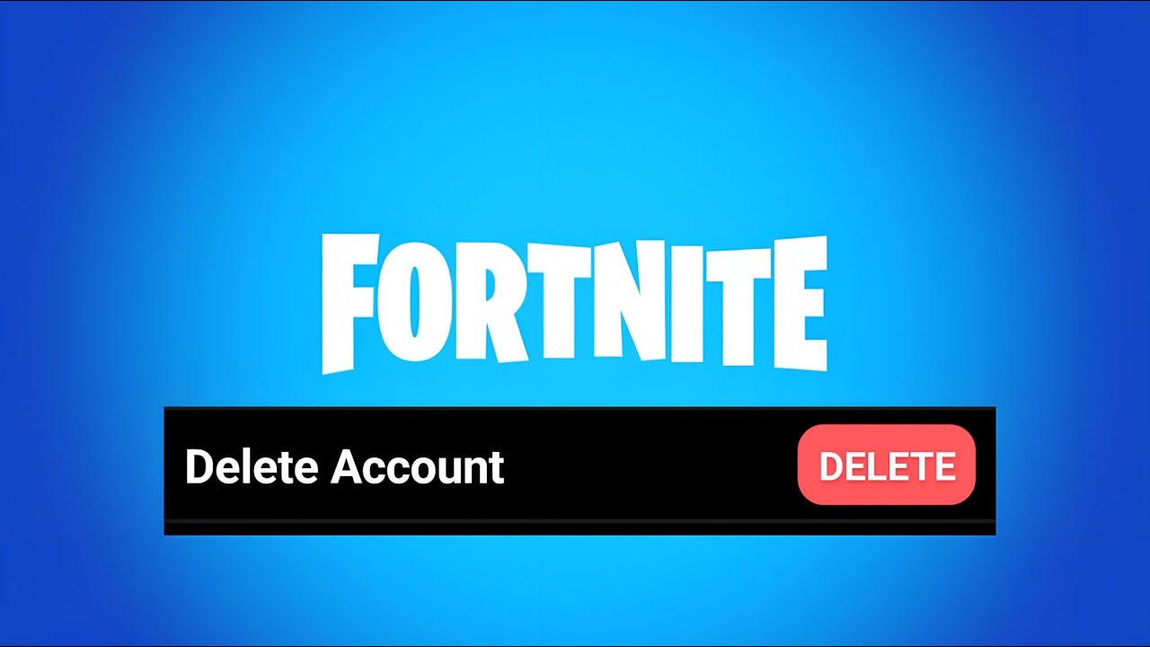 THIS Button Will DELETE Your Fortnite Account, DON'T Press It! Epic Games  Account DELETION