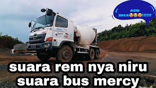 test suara rem angin hino versi suara mercy bus