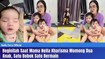 Beginilah Saat Mama Nella Kharisma Momong Dua Anak, Satu Bobok Satu Bermain