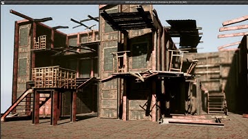 Unreal Engine 4 Old Factory Modular Package 01 Part2