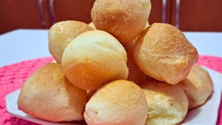 Como fazer pão de queijo caseiro que cresce muito e fica muito crocante. #pãodequeijo #polvilho