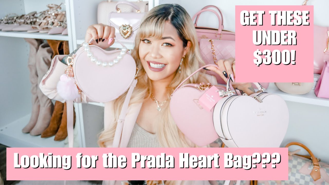 PRADA ODETTE HEART BAG DUPES ♡ Bags from Kate Spade and Even