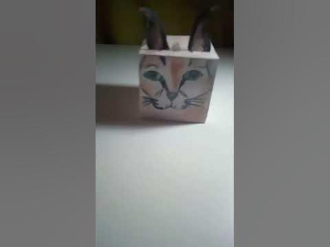 шлёпа из бумаги - YouTube