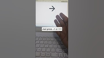 Quick Way To Typing Arrow