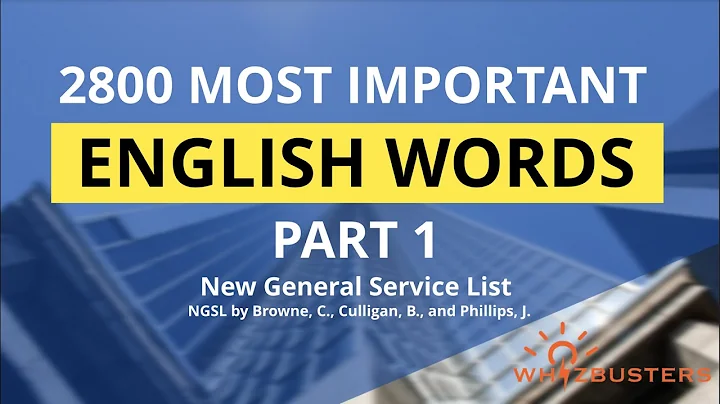 Part ONE - Most Important English Words | NGSL | ESL | TESL | meanings and examples in sentences