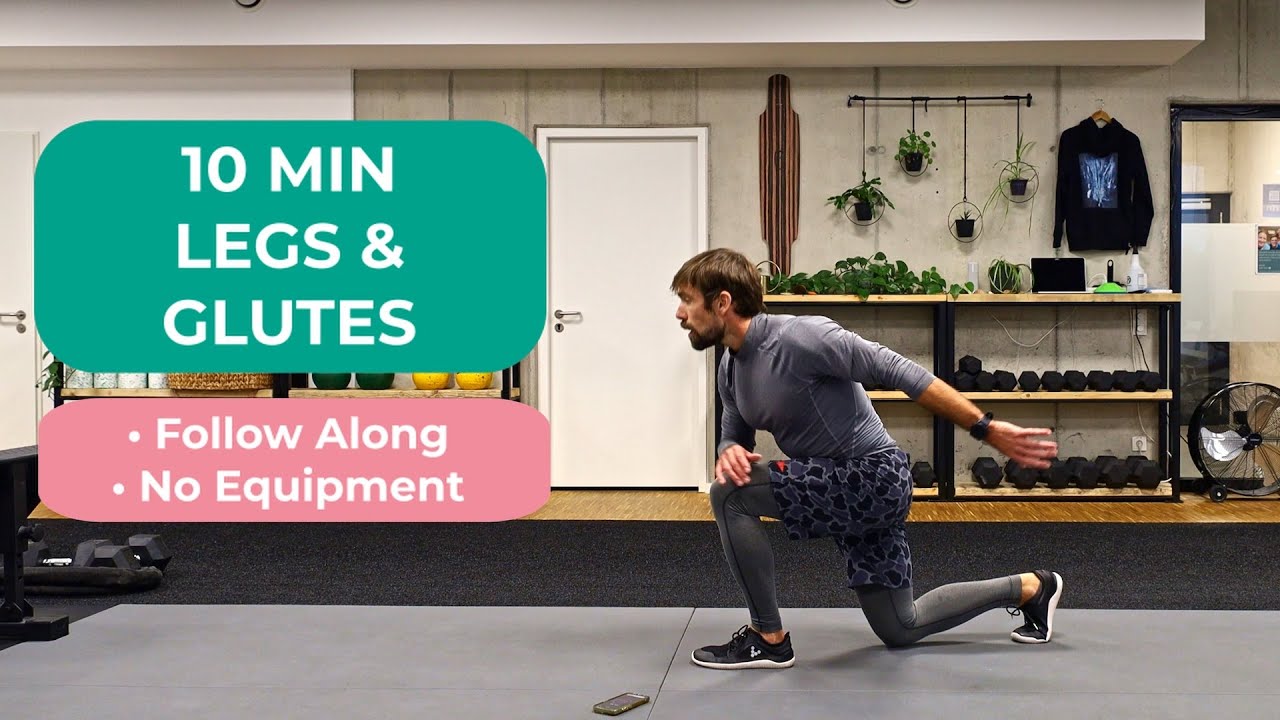 10 MIN LEGS & GLUTES WORKOUT • No Equipment • Follow Along - YouTube