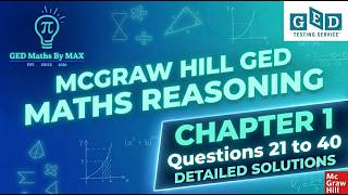McGraw Hill GED Maths Reasoning Chapter 1 Questions 21 -40