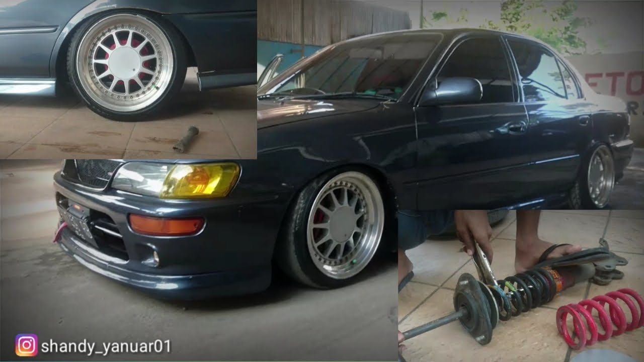 Ganti Per coilover Toyota great corolla (Prat 2)