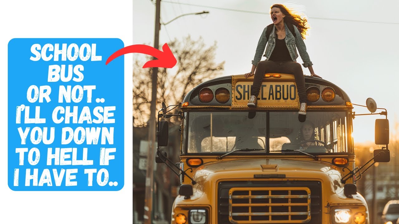 Bus Top Pull In Karen Forces A School Bus To Stop By Pulling An Insane Stunt With Her ...