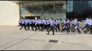 Terrier security parade of  August 15 independent day in manipal hospital white field Bangalore.