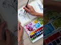How to draw 3 flowers and watercolor paint - FREEBIE ALERT!