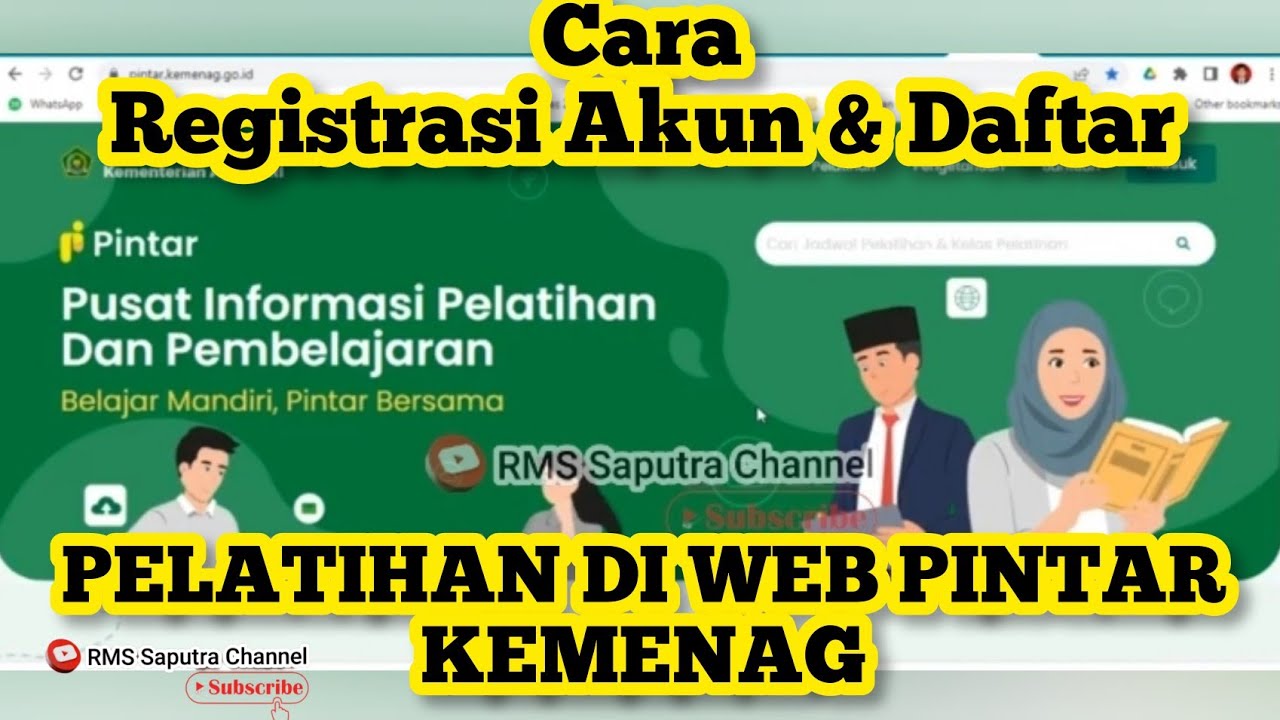 CARA REGISTRASI AKUN DAN DAFTAR PELATIHAN DI WEB PINTAR KEMENAG Cara registrasi akun dan daftar pelatihan di web pintar kemenag