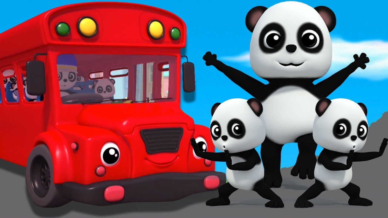 Las ruedas del autobús autobús canción en español Bebé bao panda