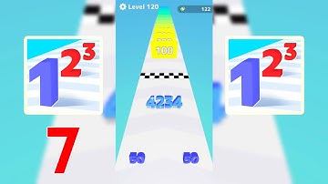 Mobile Gameplay Walkthrough: Number Masters, Pancake Run, Roof Rails, Marble 7 (Android,iOS)
