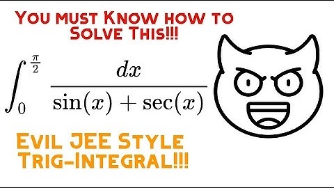 An Evil JEE Style Trig-Integral you MUST KNOW!!! [MIT Integration Bee 2010]