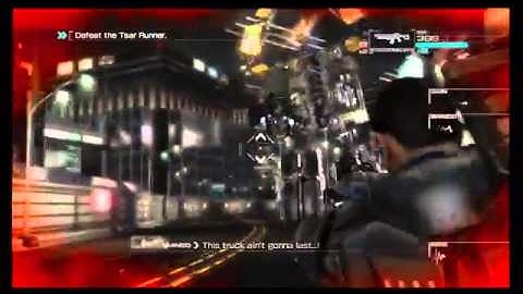 Binary Domain   Chap 4 Refuse And Resist Tsar Runner Bossfight Runaway Truck Achievement Xbox 360