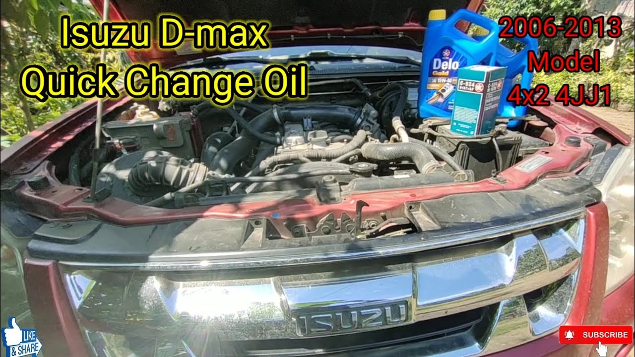 Quick Change Oil Isuzu Dmax 2006 2013 YouTube
