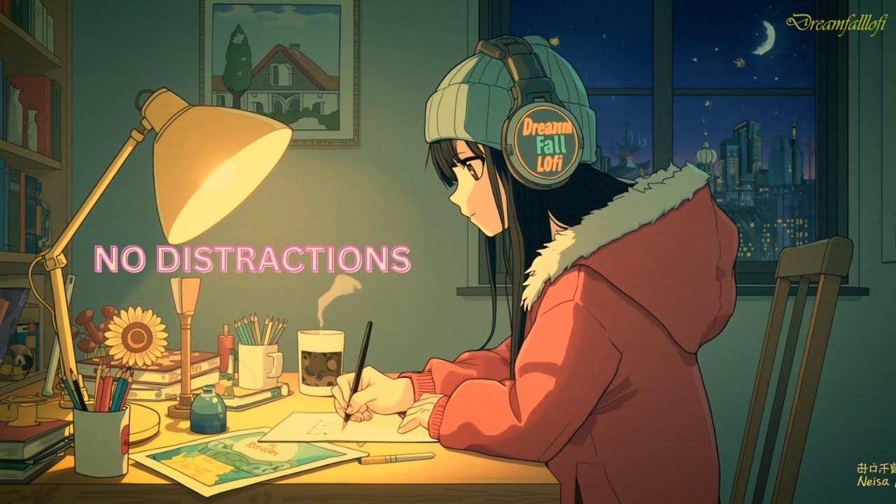 Hyper Focus Mode Dark Anime LoFi for Deep Work & No Distractions 🚫☁️