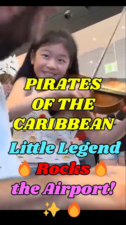 🔥'The Little Legend Yeonah Kim STUNS Airport with Pirates of the Caribbean! 🎻🔥 | Ft. Julien Cohen'💕