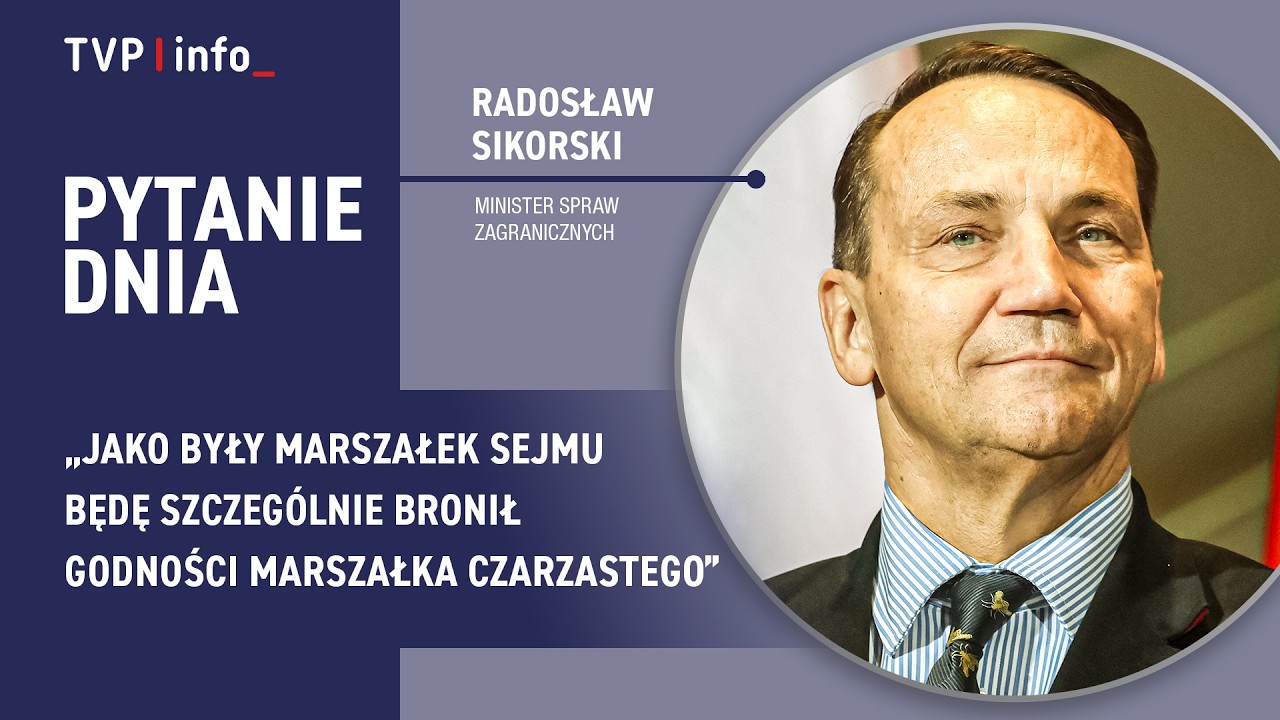 Sikorski: Frajerstwo opozycji. Będę bronił godności marszałka | PYTANIE DNIA
