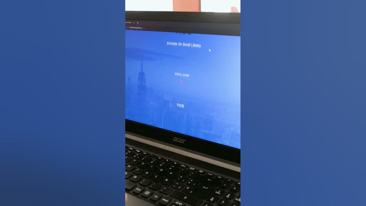Pagina para animaciones onscroll con CSS y JS, disponible solo para ...