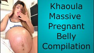 Pregnant Khaoula Massive Belly Compilation | TikTok