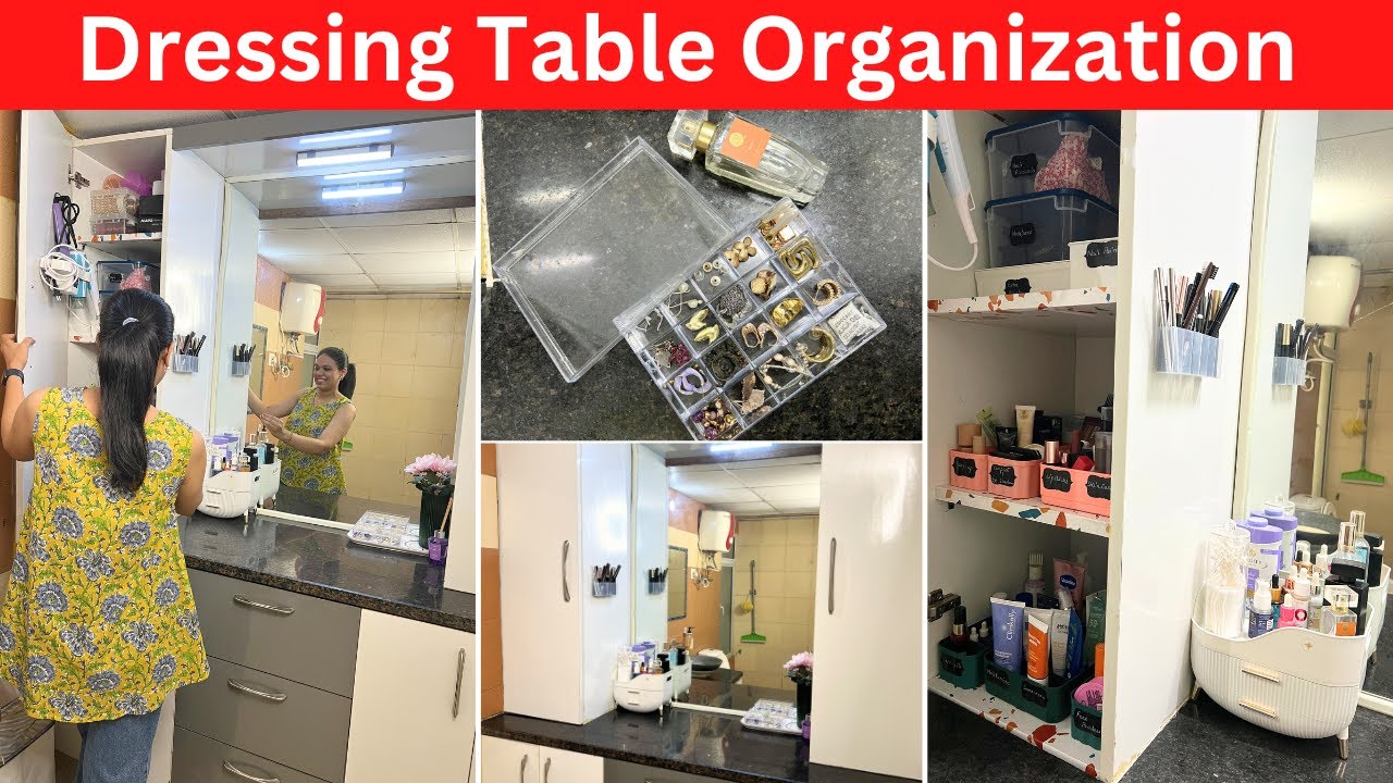 Dressing Table Organization | Ideas To Organize Makeup, Skincare & Jewellery | Dressing Table Tour