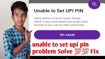 unable to set upi pin in phonepe 2022||Unable to set UPI pin problem Solve 💯💯 Fix this problem 2022|