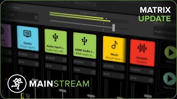 Mackie MainStream & Matrix: Complete Version of Matrix Software Overview