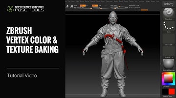 Applying ZBrush Poses to Characters & Vertex Coloring to Textures | Pose Tools & Pose Link Tutorial