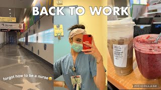FIRST 3 SHIFTS BACK | trying to get back into work mode..