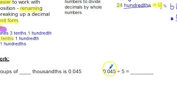 Module 1- Lesson 13 - Divide Decimals Using Friendly Decompositions