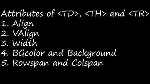 Grade XI - Computer Applications || HTML Tables  || Online Class,  Bethlahem Matric School