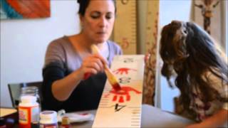 DIY Handprint Growth Chart - A Great Way to Personalize