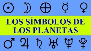 Los símbolos de los planetas