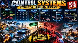 Control Systems Stability & Frequency Response | Routh-Hurwitz, Root Locus, Bode & Nyquist |GATE ESE