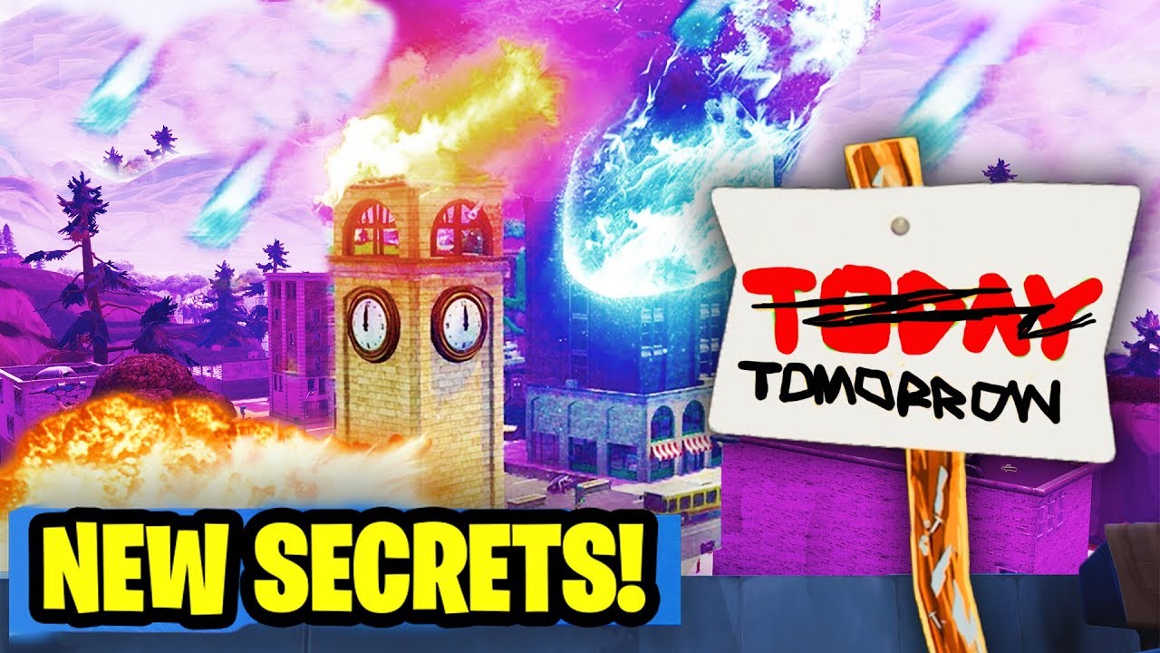 *NEW* FORTNITE EASTER EGG SHOWS METEOR DESTROYS TILTED TOWERS TOMORROW (100% EXPLAINED)