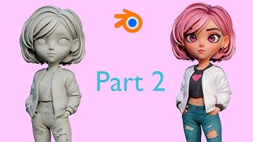 Modeling a stylized character in Blender (Part2).