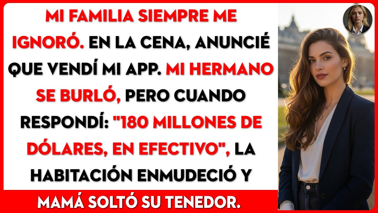 Mi familia me olvidó. En Navidad, les conté que vendí mi app por $180 millones.