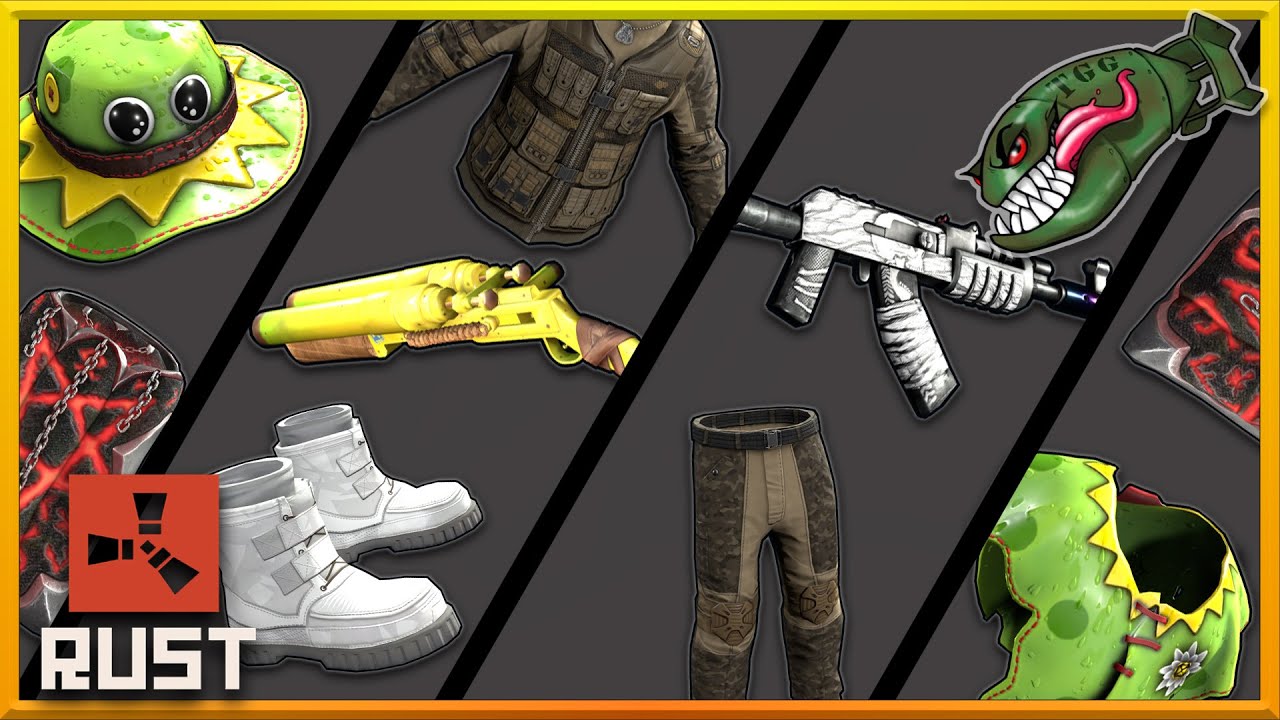 Rust Skins | Arctic Skull AR, Double Barrelnana, Whiteout Boots ...