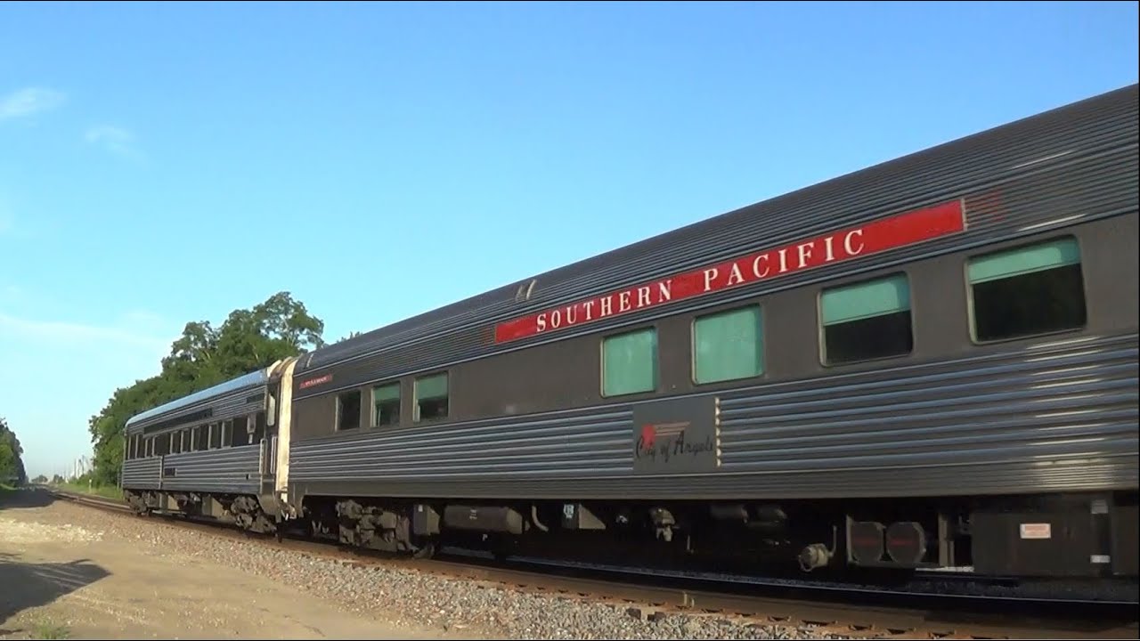 Heritage Unit Leads Amtrak with Two Private Cars YouTube
