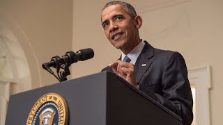 Obama delivers remarks in New York