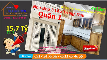Bán Nhà Mặt Tiền Đường Trần Đình Xu Phường Nguyễn Cư Trinh  Quận 1 Giá 15.5 Liên Hệ 0917347958 Hay 0