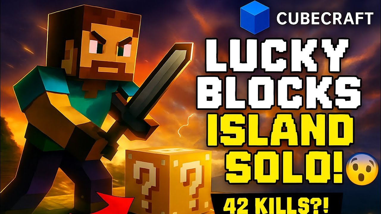 “CubeCraft Lucky Blocks Island SOLO – What Just Happened?! 🤯” 