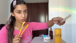 Face & Body Waxing ASMR Appointment (camera touching) 
