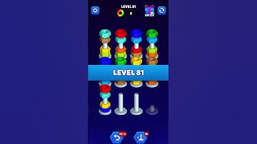 Nut Sort LVL 85 🧩⚡ One Wrong Move = GAME OVER!! #shorts #gaming #puzzle #nutsort #level85 #hard