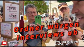 "AfD ist an den Zuständen nicht schuld!" Omas gegen Rechts & Gegenstimmen Saalfeld 30.5.26