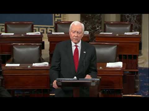 In Farewell Floor Speech, Hatch Issues Call to “Heed Our Better Angels”